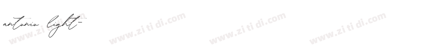 antonio light字体转换
